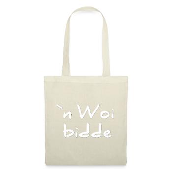 Pfälzerdesigns unisex, n woi bidde - Stoffbeutel - Rot - Vorne