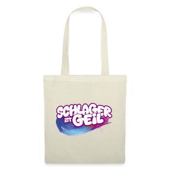 Schlager ist geil Neon Pinsel Pink Schlagermusik - Sac en tissu - rouge - Devant
