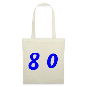 80. 80 YEARS. 80th ANNIVERSARY. 80 YEARS ANNIVERSARY. - Tote Bag - red - Front