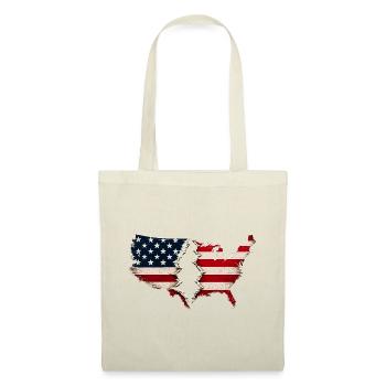 Broken Heart USA Flag - Tote Bag - red - Front