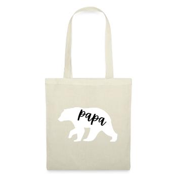 Papa Bear - Cute Family Gift for Father - Stoffbeutel - Rot - Vorne