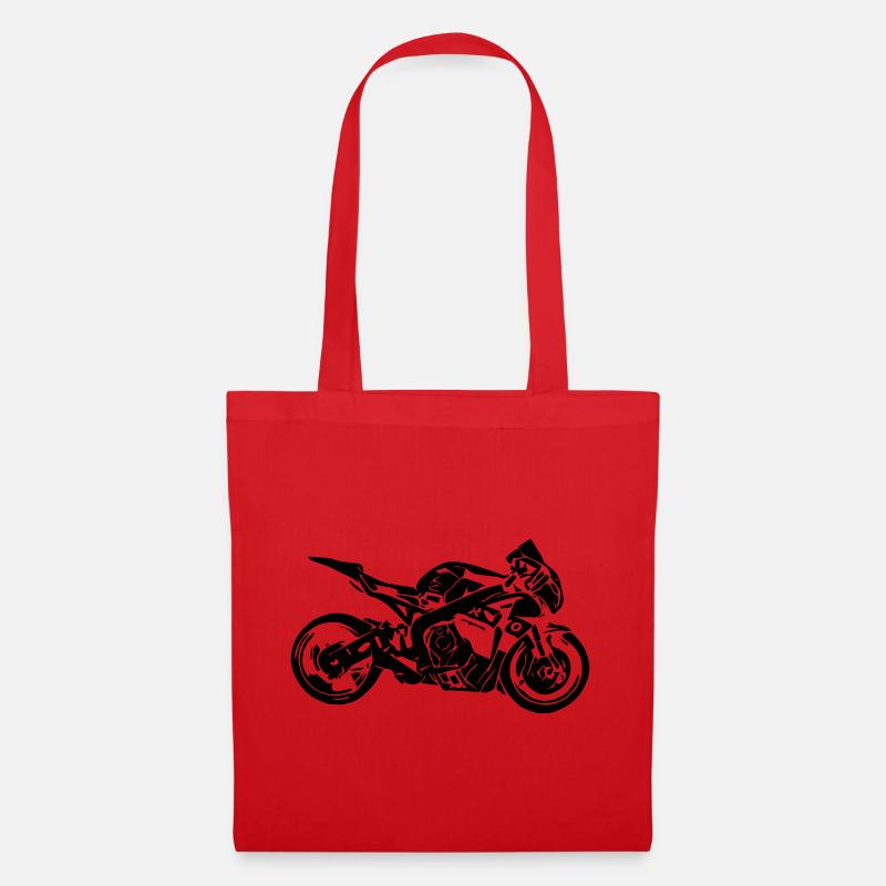 Motorrad - Stoffbeutel - Rot