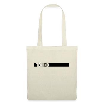 Music Techno Logo - Sac en tissu - rouge - Devant