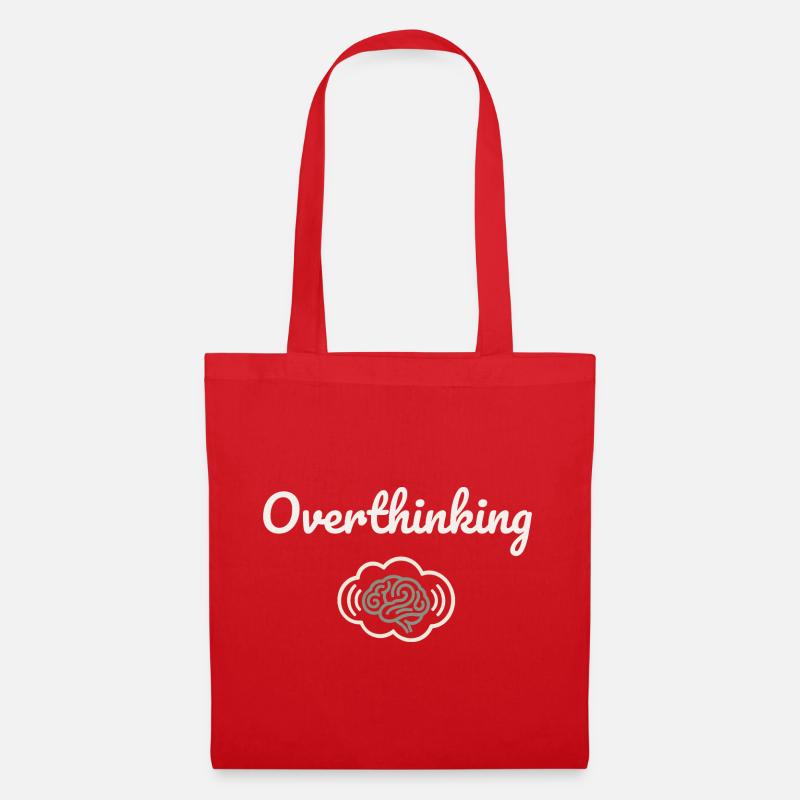 Overthinking Gehirnwolke - Stoffbeutel - Rot