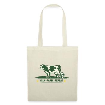 Pour les agriculteurs. Vache à la ferme laitière : répétition - Sac en tissu - rouge - Devant