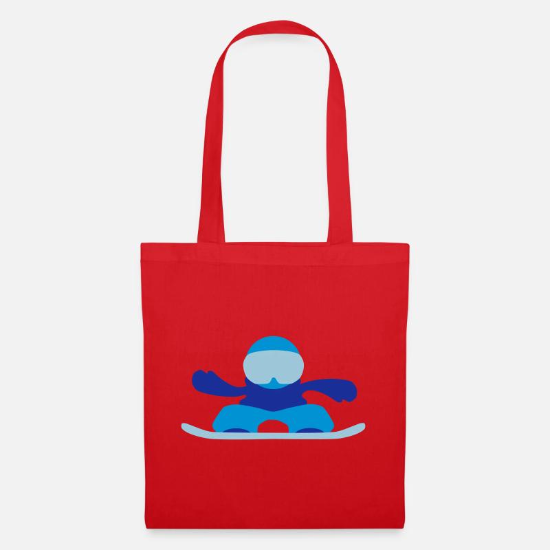 snowboarder - Tote Bag - red