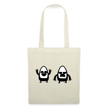 Rire pleurer - Sac en tissu - rouge - Devant