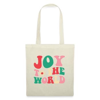 Joy Love Peace world Christmas t-shirt - Stoffbeutel - Rot - Vorne