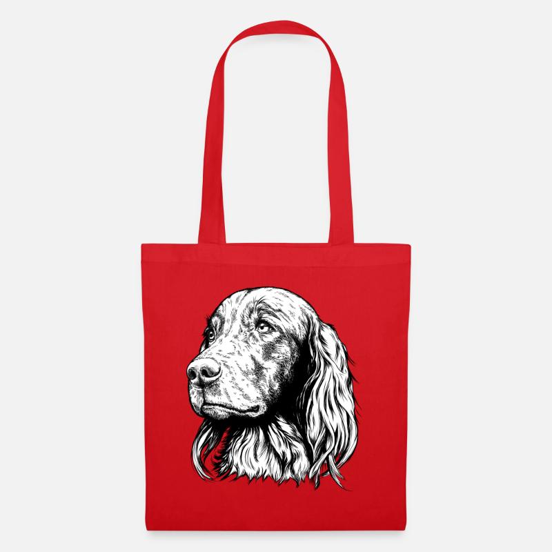 Irish Setter Portrait - Stoffbeutel - Rot