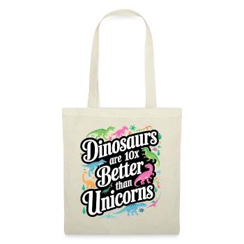 Les dinosaures éclipsent les licornes - Sac en tissu - rouge - Devant