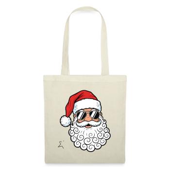 Cool Santa Claus with Sunglasses Graphic - Tote Bag - red - Front