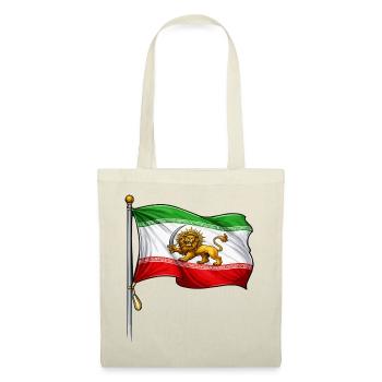 Épée du Lion Drapeau iranien - Sac en tissu - rouge - Devant