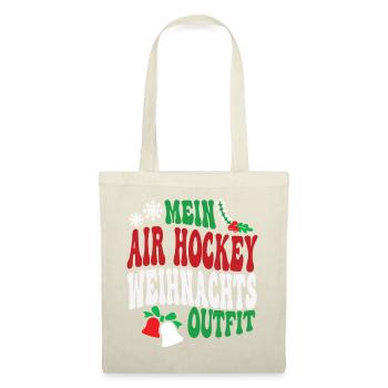 Air Hockey Weihnachten Outfit Air Hockeyspieler - Stoffbeutel - Rot - Vorne