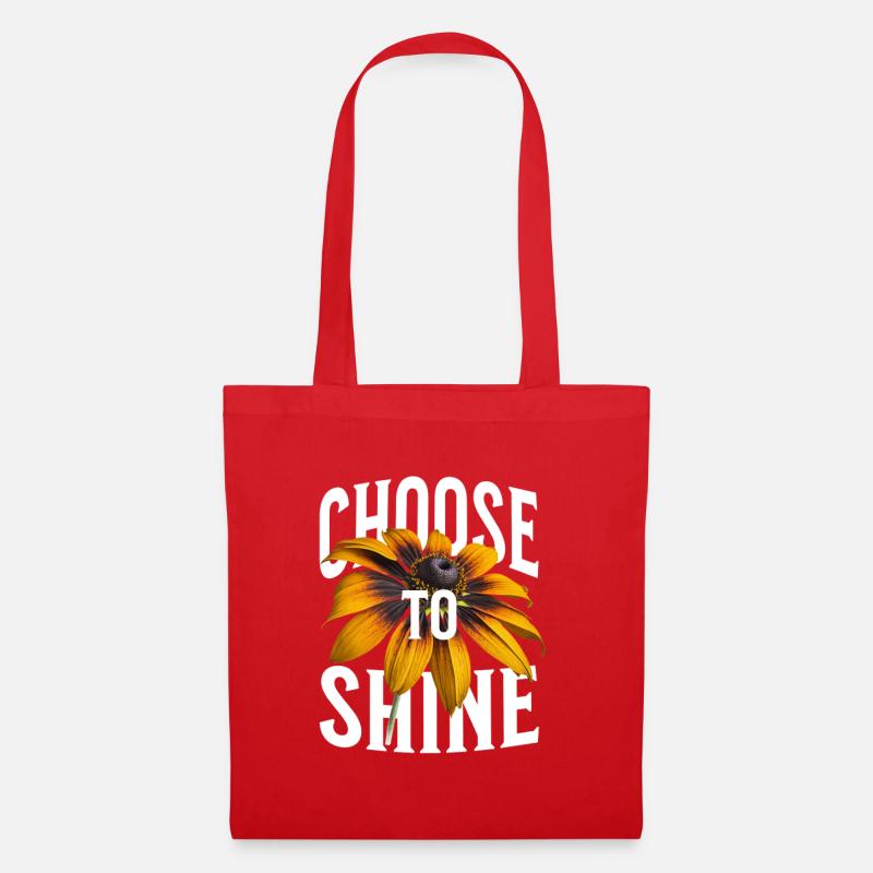 Choose To Shine - Stoffbeutel - Rot