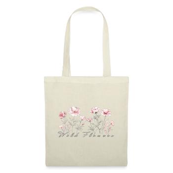 Fleurs sauvages - Sac en tissu - rouge - Devant