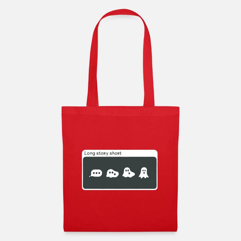 Cute Speak Bubble To Ghost Progression - Tote Bag - red
