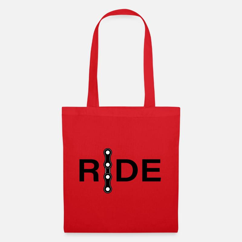 Conception minimale des chaînes - Sac en tissu - rouge