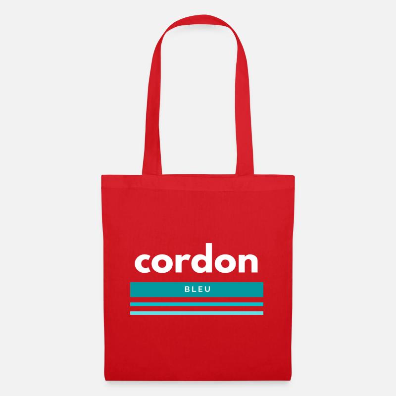 Cordon Bleu Lustiges Shirt Geschenk - Stoffbeutel - Rot