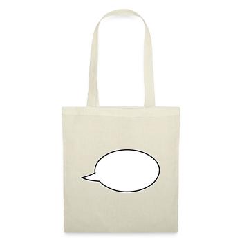 Speech bubble comic right - Tote Bag - red - Front