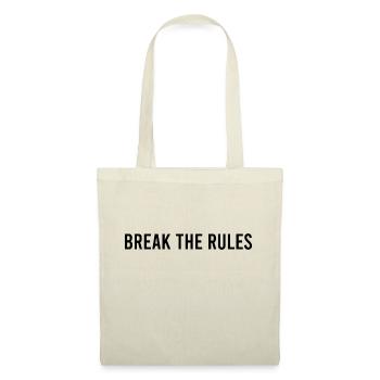 BREAK THE RULES - Tote Bag - red - Front