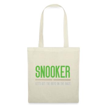 Snooker - Let's get the.boys on the baize - Tote Bag - red - Front