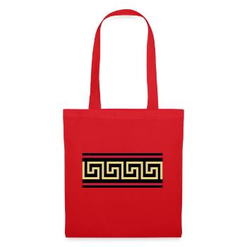 Greek Key - Tote Bag - red - Front