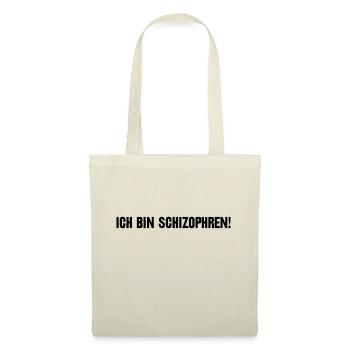 Ich bin schizophren! Part 1 - Stoffbeutel - Rot - Vorne
