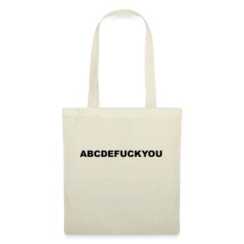 ABCDEFUCKYOU Abc Saying Fuck You Fuck You Nasty - Tote Bag - red - Front