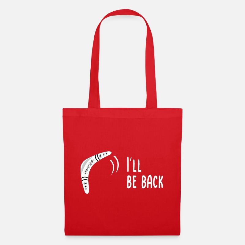Boomerang I'll be back - Stoffbeutel - Rot