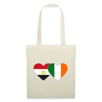 Egypt Ireland Flag Heart - Tote Bag - red - Front