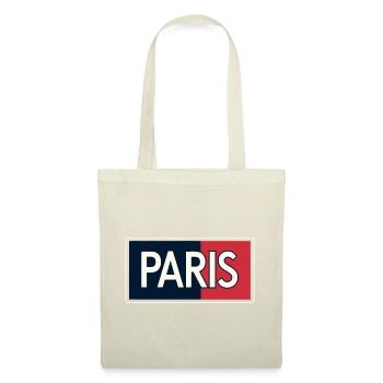 Paris blocs bleu et rouge - Sac en tissu - rouge - Devant
