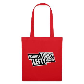 Righty Tighty Lefty Loosie Funny DIY Logo - Tote Bag - red - Front