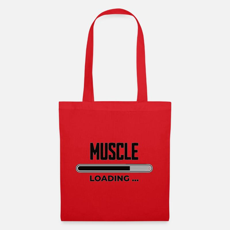 Muscle Loading Progress - Tote Bag - red