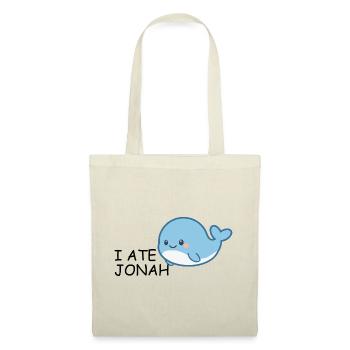 I Ate Jonah – Witziger Bibel Wal für Kinder - Stoffbeutel - Rot - Vorne