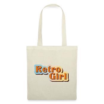 Retro Girl – 70s Vibes & Nostalgie - Stoffbeutel - Rot - Vorne