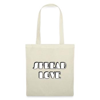 Spread Love Bold Typographic Design - Stoffbeutel - Rot - Vorne