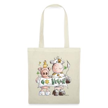 Go Vegan - Tote Bag - red - Front