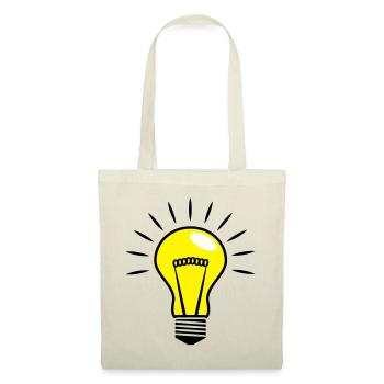Ampoules Comic Vector 3 couleurs personnalisable - Sac en tissu - rouge - Devant