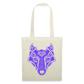 Viking Wolf lila transparent Fenrir mythologisch - Stoffbeutel - Rot - Vorne