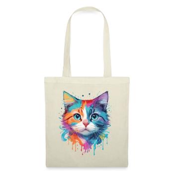 Cute Cat - Tote Bag - red - Front