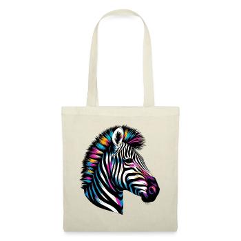 Zebra - Stoffbeutel - Rot - Vorne
