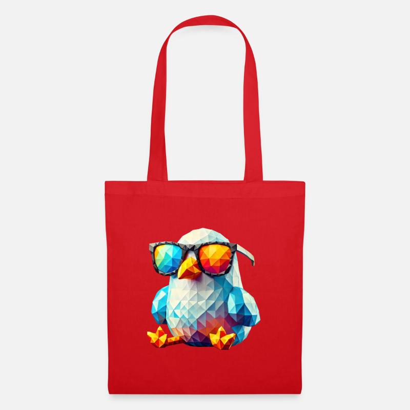 mouette cool lunettes de soleil - Sac en tissu - rouge