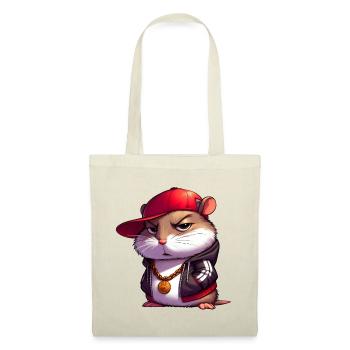 hamster hiphop - Sac en tissu - rouge - Devant