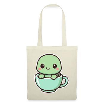 Cute Turtle - Kawaii Style - Tote Bag - red - Front
