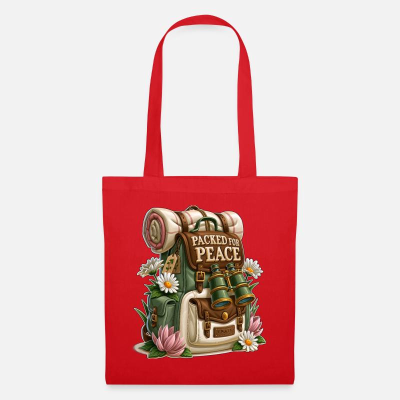 Packed for Peace Hiking Backpack - Tote Bag - red