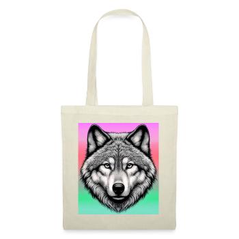 Wolf - Stoffbeutel - Rot - Vorne