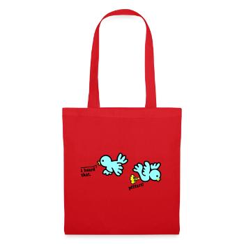 when birds fart - Tote Bag - red - Front