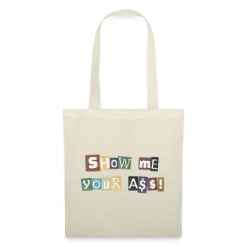 SYMA Letter Collage - Tote Bag - red - Front