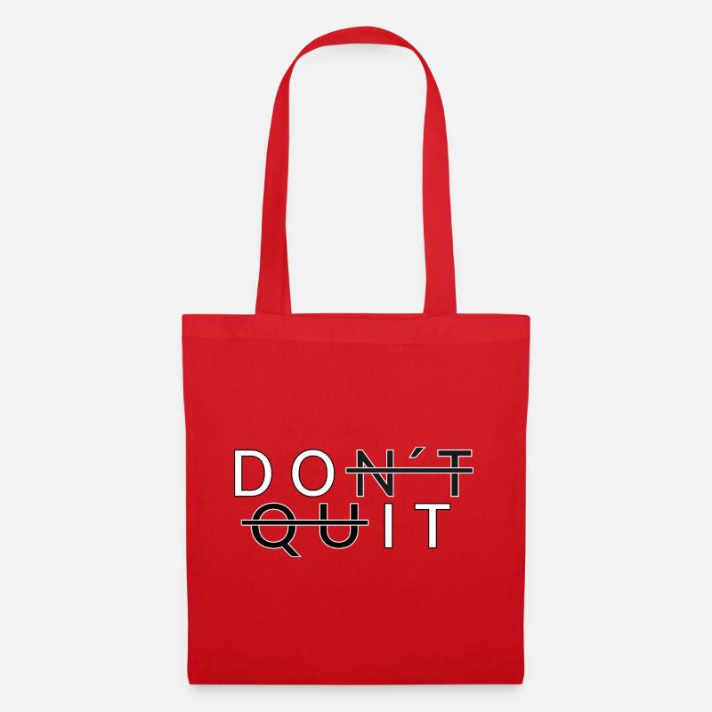 N’arrête pas _Do - Sac en tissu - rouge