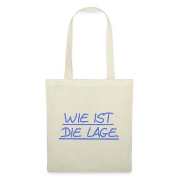 Wie ist die Lage? - Stoffbeutel - Rot - Vorne